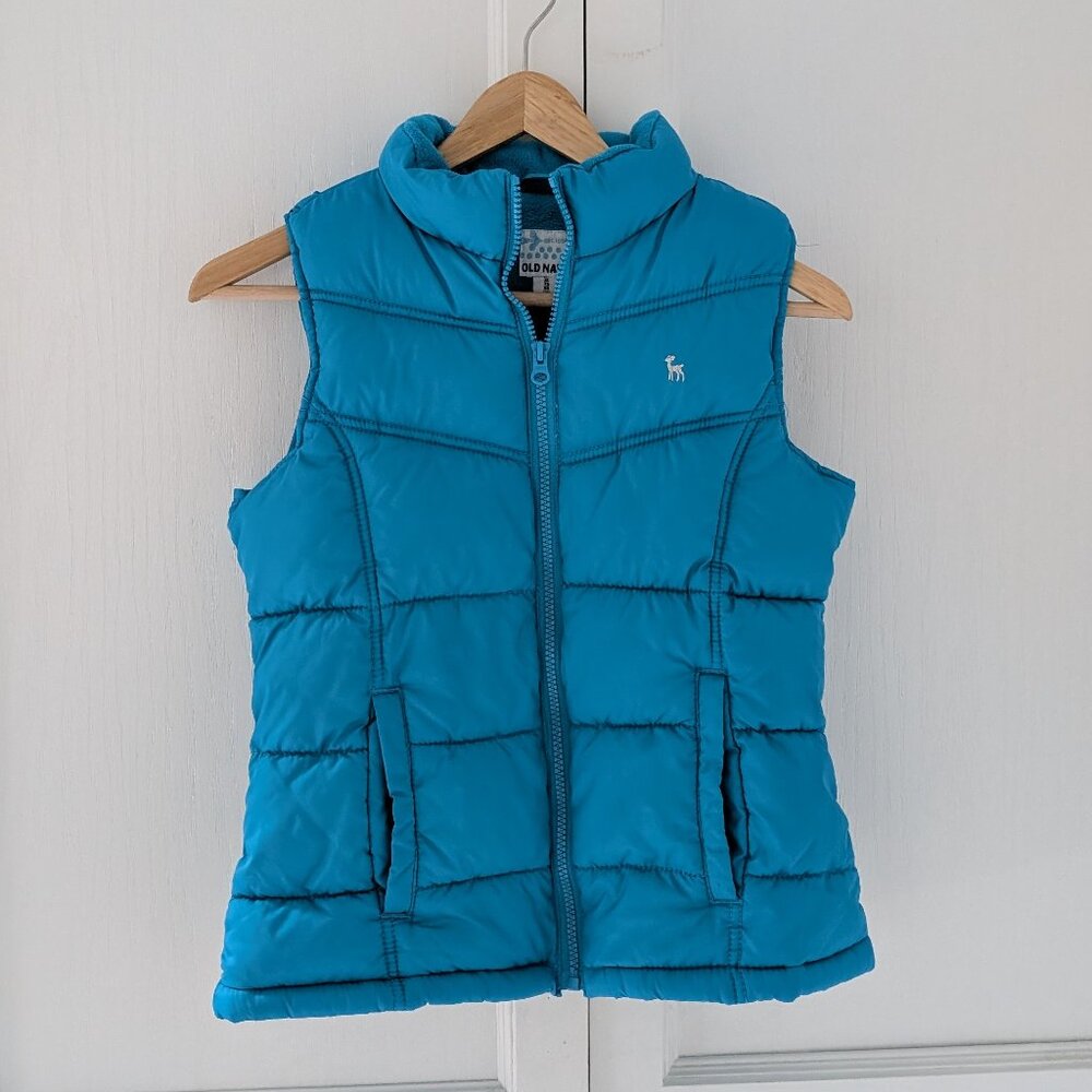 Old Navy blue puffer vest XL